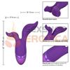 Vibrador con 2 motores y carga USB Aura Duo